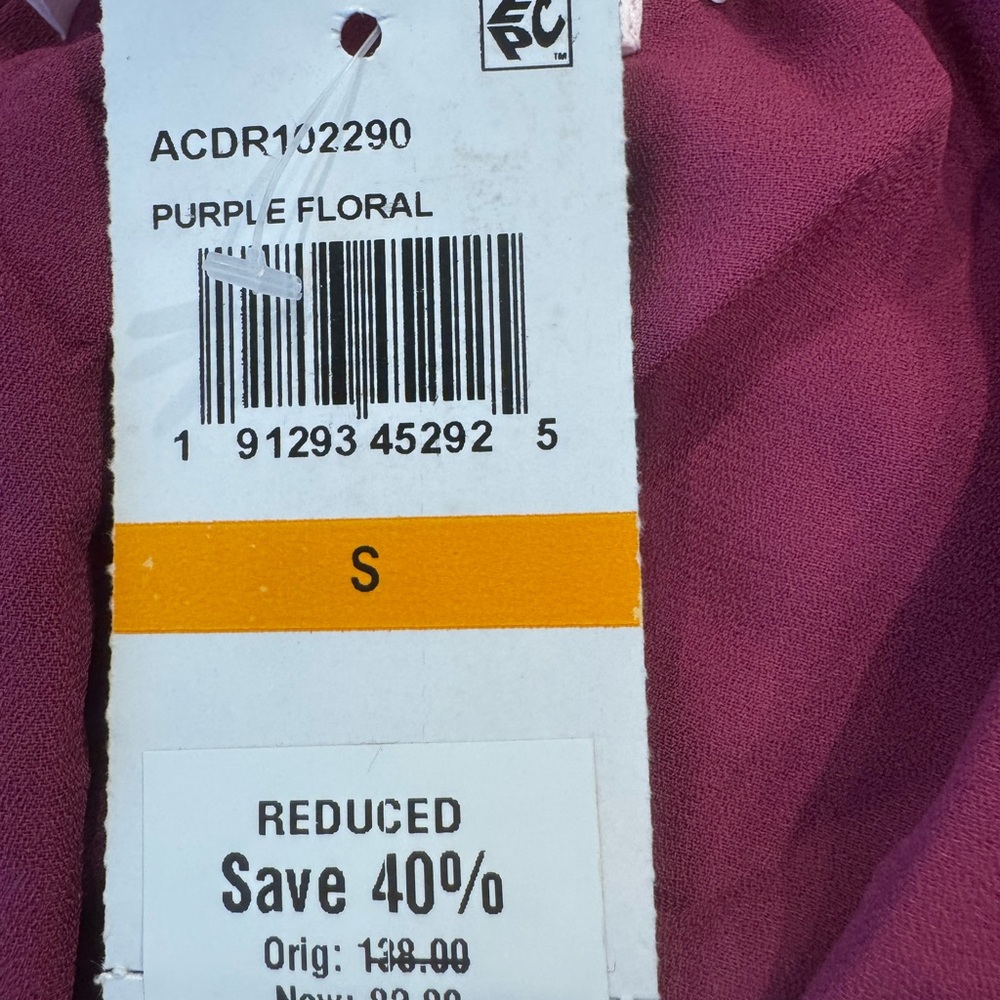 NWT ASTR The Label Elena Purple Floral Dress Size S - Picture 5 of 9